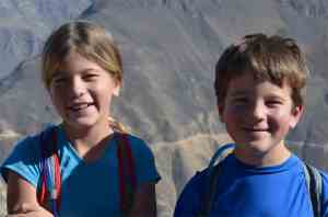 The kids' attitudes were incredible.  This photo was just after climbing out the canyon.