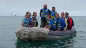 Kids on Panga with Other Guests