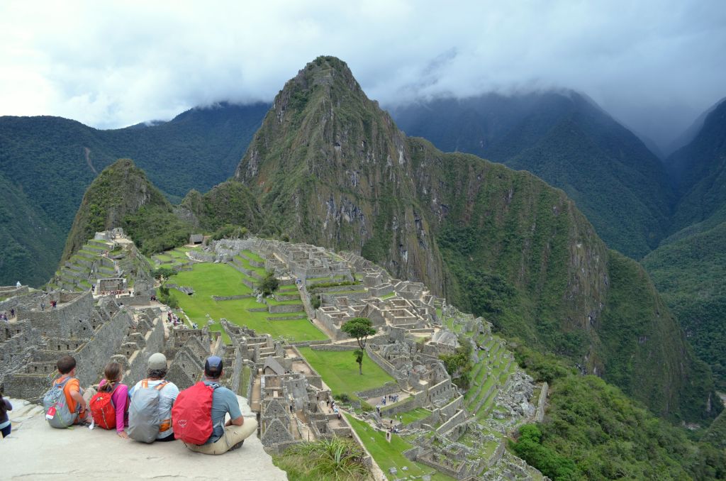 At Machu Pichu