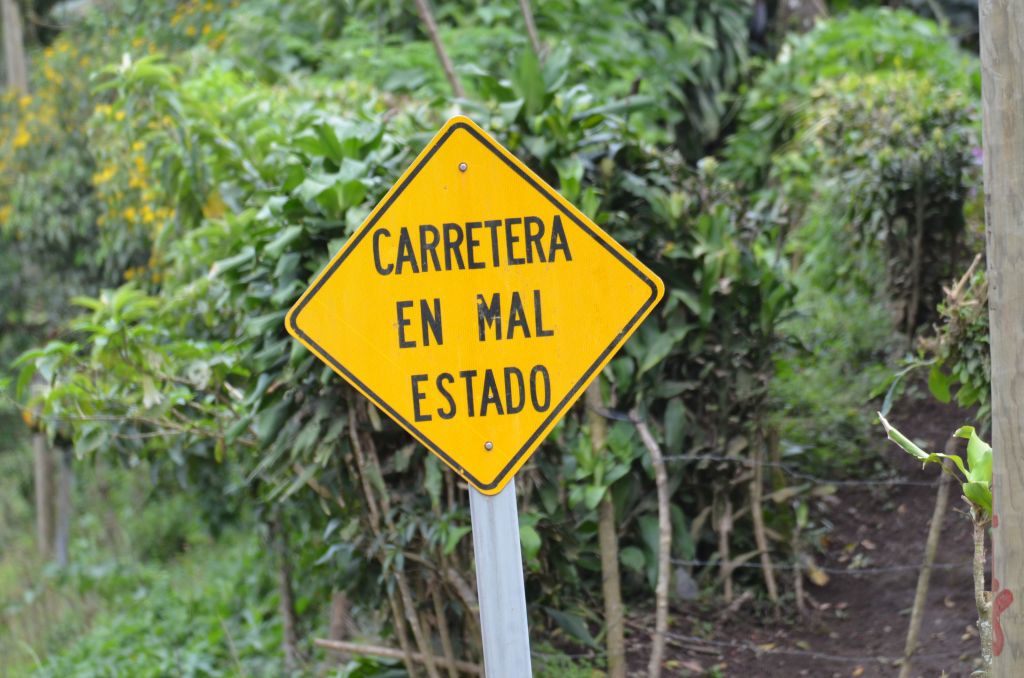 An Indication of the Future  (translation - the road is in a bad state)