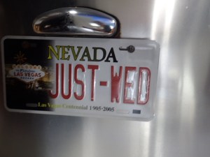 The License Plate on Our Room for the Night