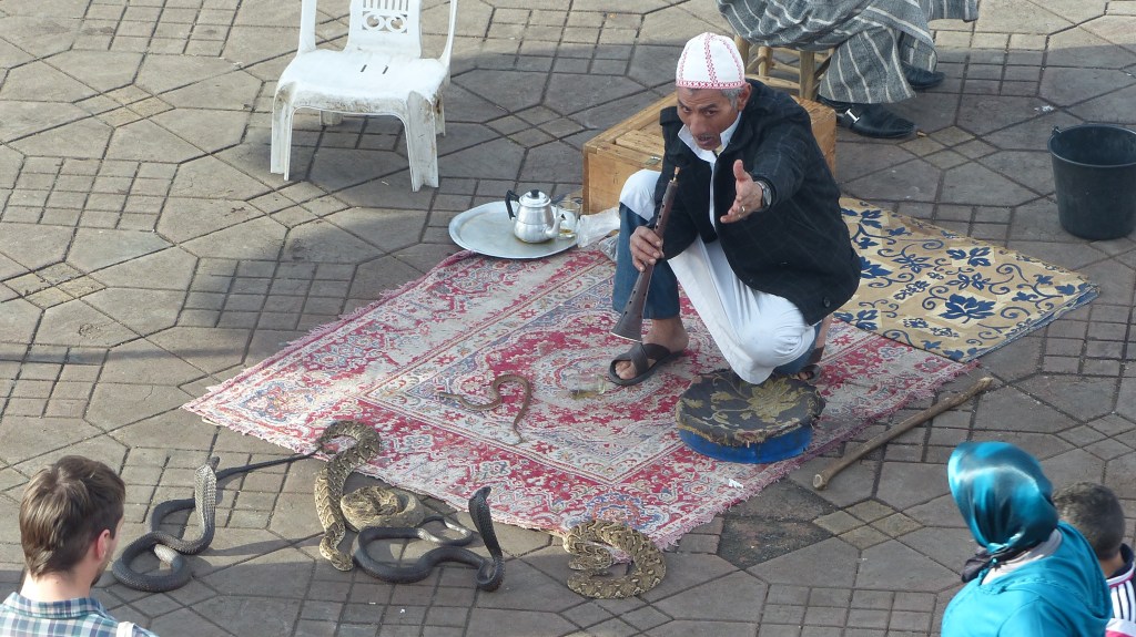 Snake-charmer in Marrakech